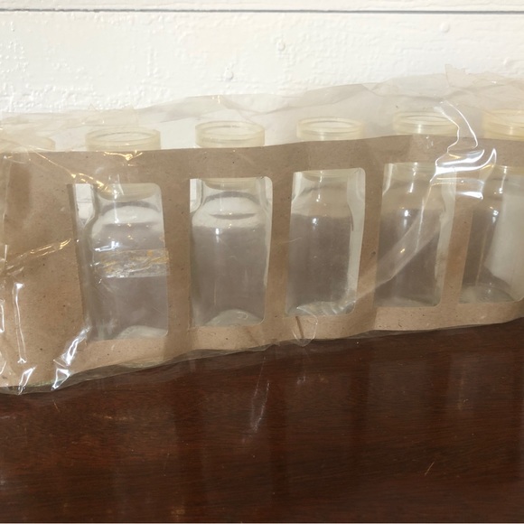 Lot of 6 Vintage Spice Apothecary Jars Bottles Made in Taiwan New in Package - Picture 4 of 14